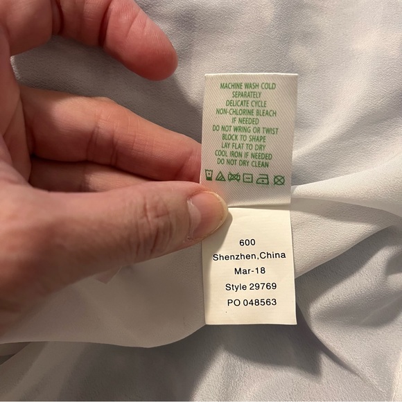 Lilly Pulitzer CAILEE HALTER DRESS Bennet Blue Feelin Beachy White Ruffle M - Picture 7 of 7